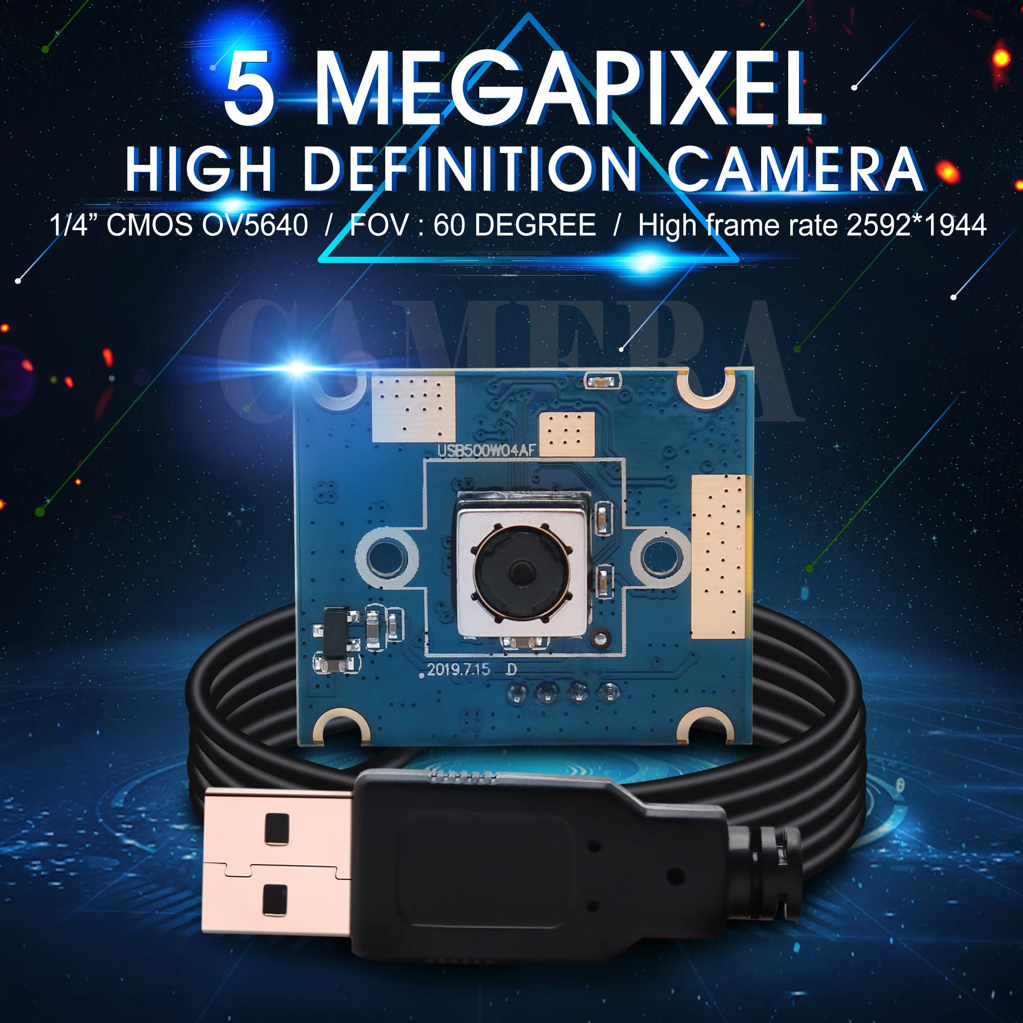 5MP 2592X1944 60 градусов Автофокус HD объектив 1/4 &quotCMOS OV5640 micro 30*25 мм Плата usb модуль