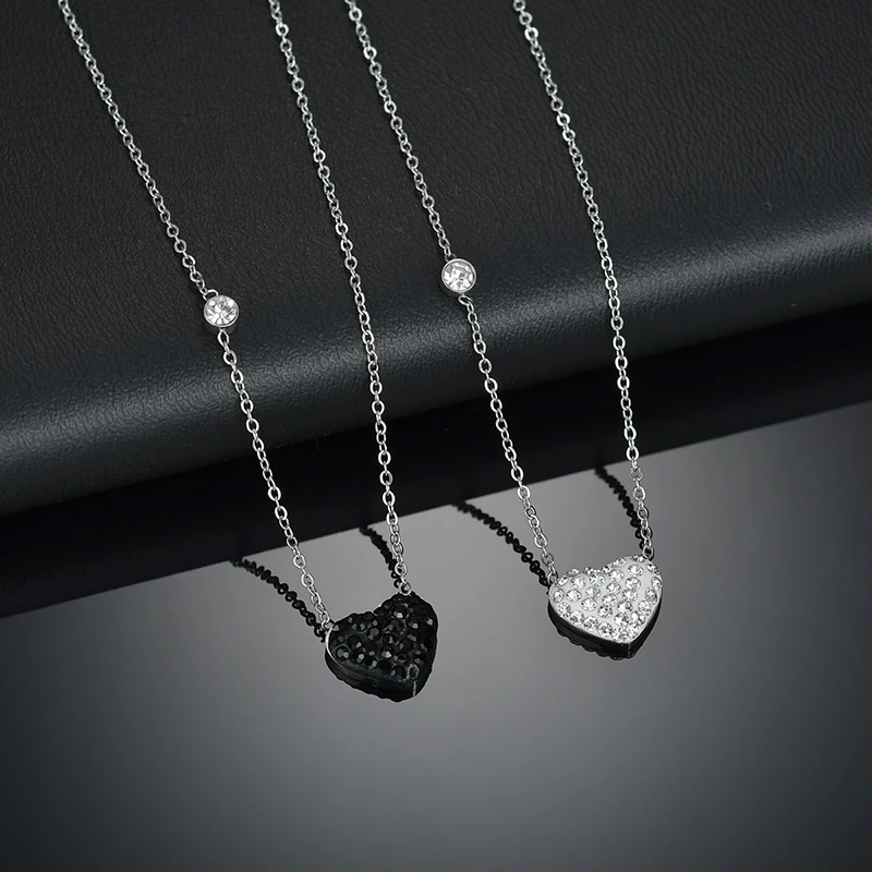 Ожерелье ELSEMODE с подвеской в форме сердца из кубического циркония ожерелье