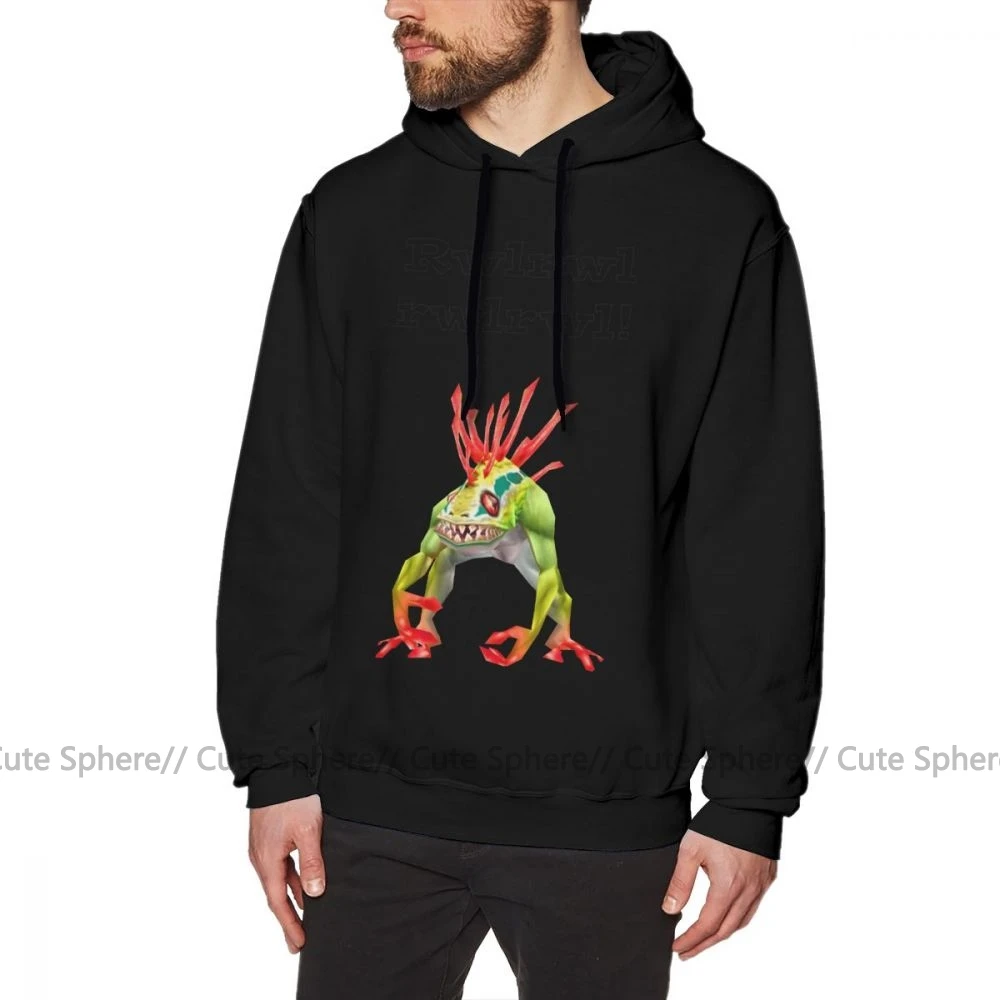 Murloc Толстовка Murloc толстовки Зимний хлопковый пуловер с капюшоном серый уличная XXX мужские с длинным рукавом милые толстовки