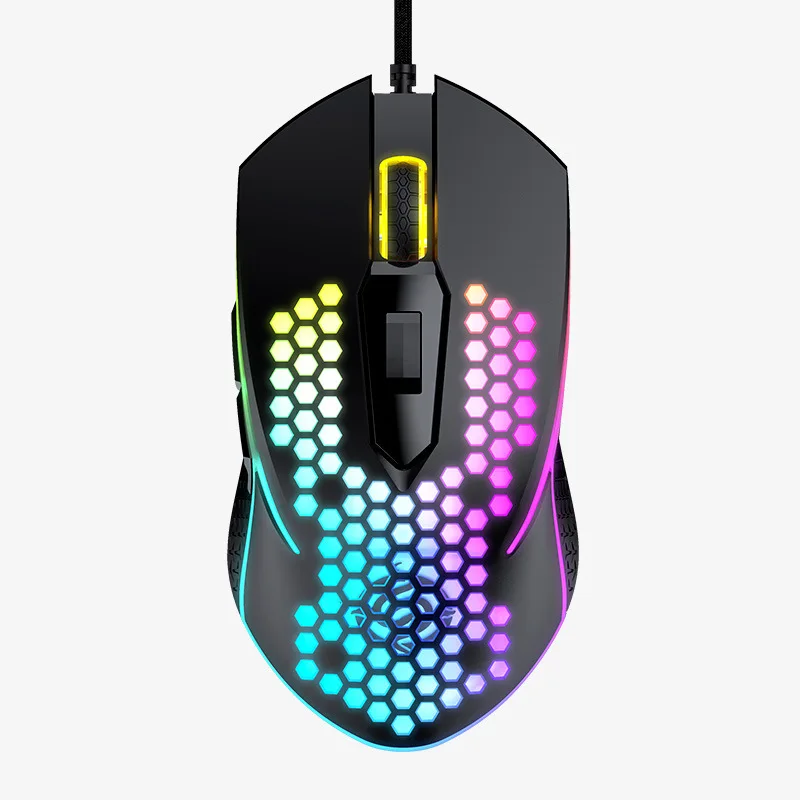 

Gaming Mouse Honeycomb Luminous PC Office Mause Ergonomic 4000DPI 6 keys Computer Wired Mouse Gamer For PC Laptop Games