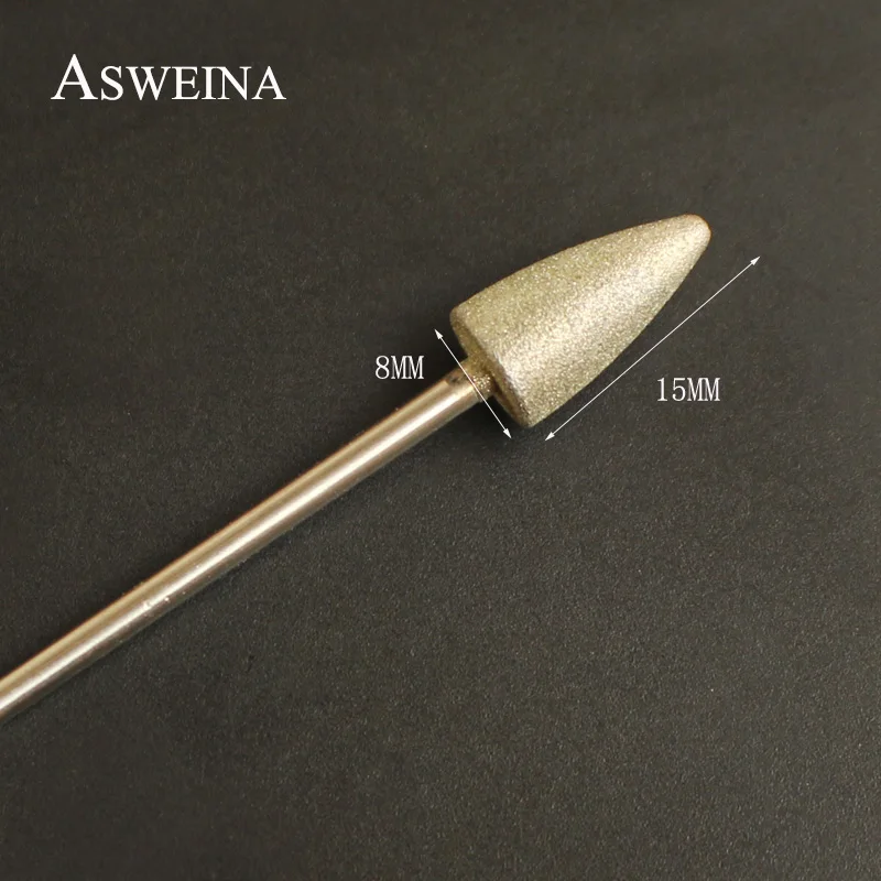 ASWEINA, 1 шт., алмазное сверло 3/32 дюйма для ногтей, резак для кутикулы, электрический аппарат для маникюра, аксессуары для педикюра, инструменты для ногтей