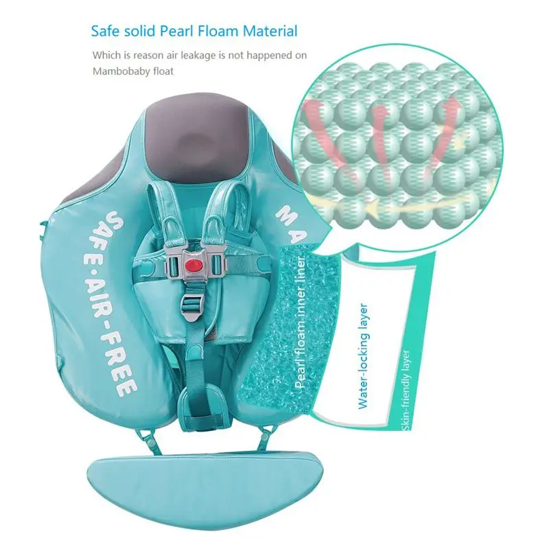 

Solid Non-inflatable Newborn Baby Floater Waist Float Lying Swimming Ring Pool Toys Swim Ring Swim Trainer For Infant Swimmers