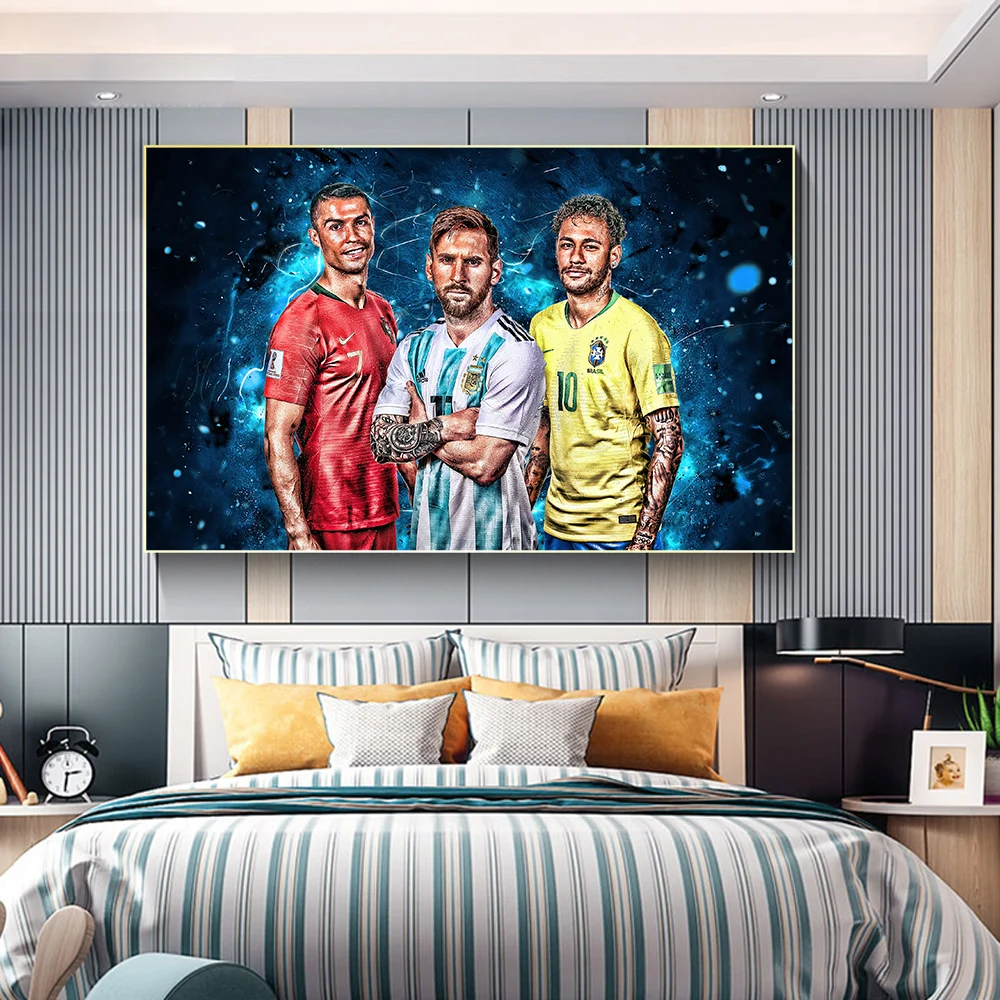 

Sport Football Star Posters Abstract Canvas Print Painting Modern Wall Art Home Decoration Picture for Living Room Decor Cuadros