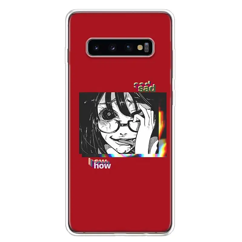 Japanese anime girls aesthetics Phone Case For Samsung Galaxy Note 20 Ultra 10 Lite 9 8 A70 A50 A40 A30 A20E A10 A9 A8 A7 A6 Plu | Мобильные