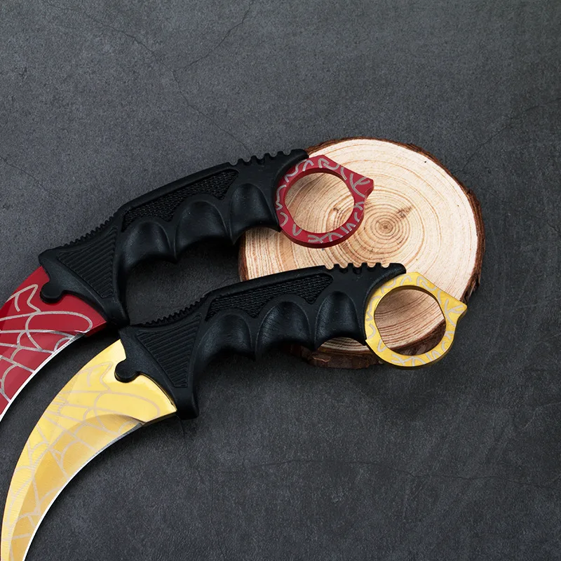 

Personality Multicolor Claw Knife Color Titanium Claw Knife Necklace Knife Titanium Knife Knifes Survival Tool