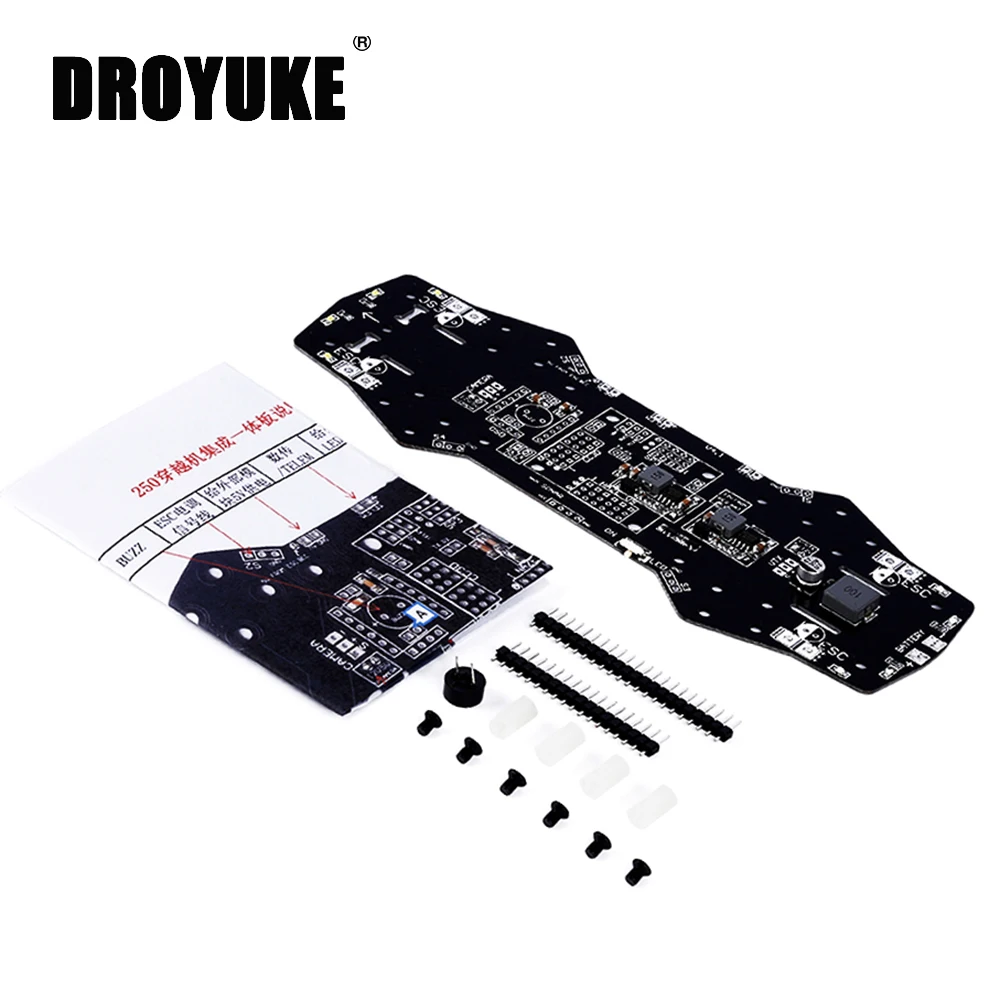 Droyuke Naze32 CC3D PDB PCB Мощность распределительный щит 5/12 звуковой сигнал BEC