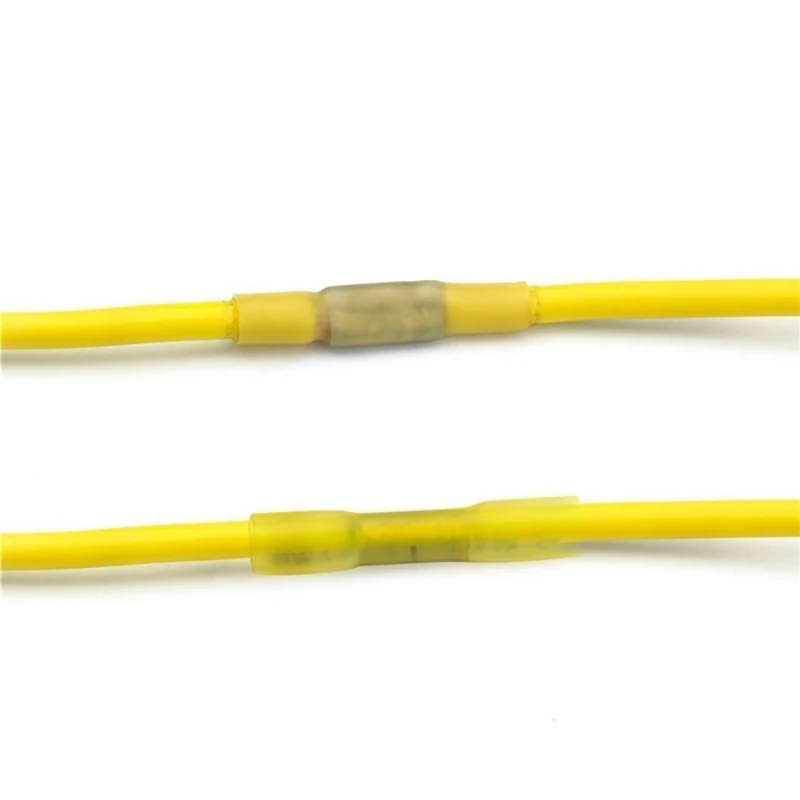 

50pcs Assorted Heat Shrink Butt Splice Crimp Connectors Insulated Waterproof Copper PE AWG 22-10 Terminals Kit wire connector