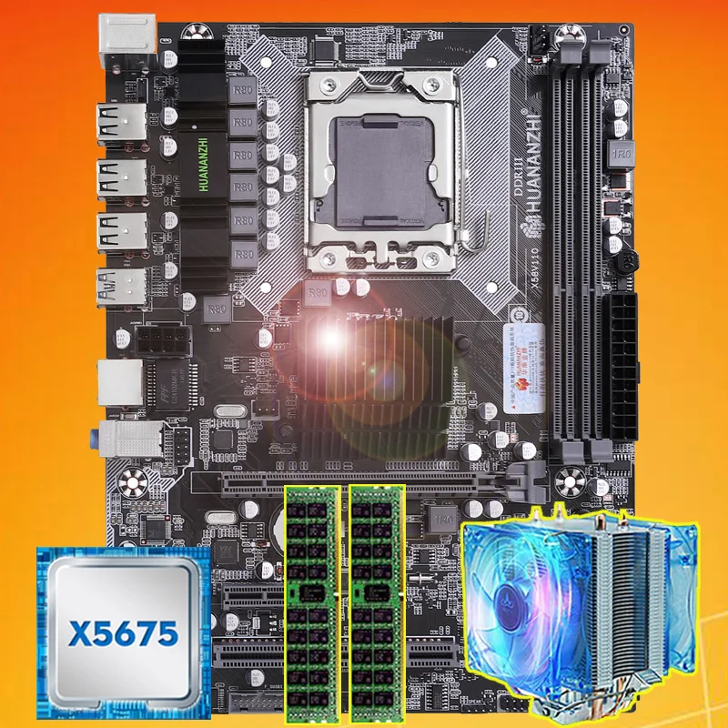 Бренд распродажа материнских плат HUANANZHI X58 материнская плата с Процессор Intel