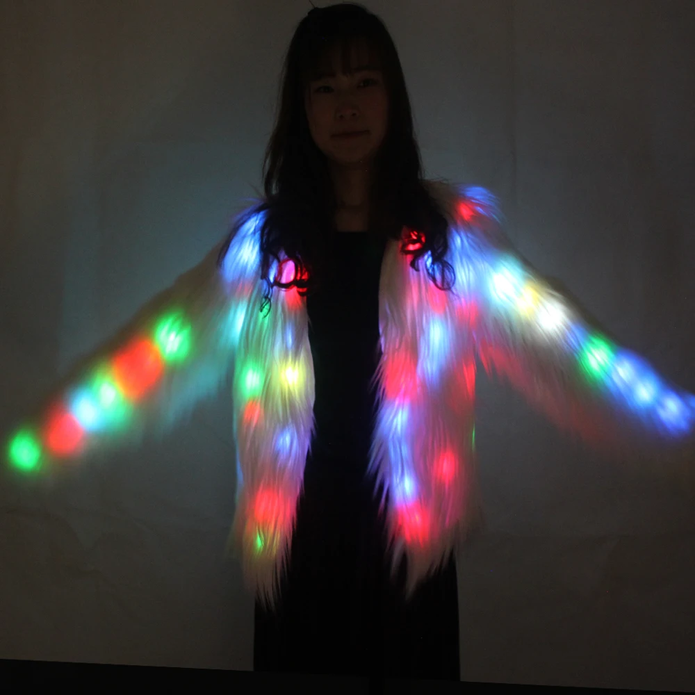 Женское пальто из искусственного меха разноцветная теплая толстовка со