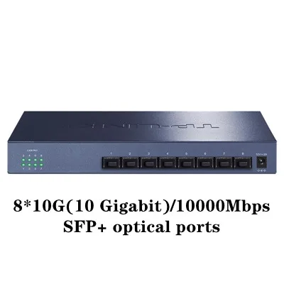 

Tp-link 10gbe переключатель 10 ГБ, 10-гигабитный 10-ггц переключатель 10 Гбит/с, переключатель 10000 Мбит/с, Оптический sfp + tl-st1008f 8-портовый разъем Plug and play