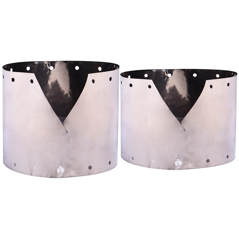 

2 предмета Портативный для отдыха под открытым небом ветрозащитная плита Титан походная печка щит от ветра лобовое стекло для приготовлени...