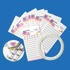 Карточки для хранения ресниц, 10 шт., палочка для ресниц, с лентами