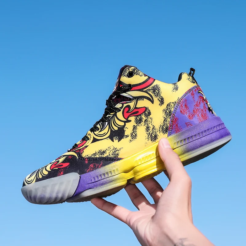 Men Jordan Basketball Shoes Cushioning Men's Basketball Sneakers Lebron Basketball Shoes Breathable Outdoor Combat Boots