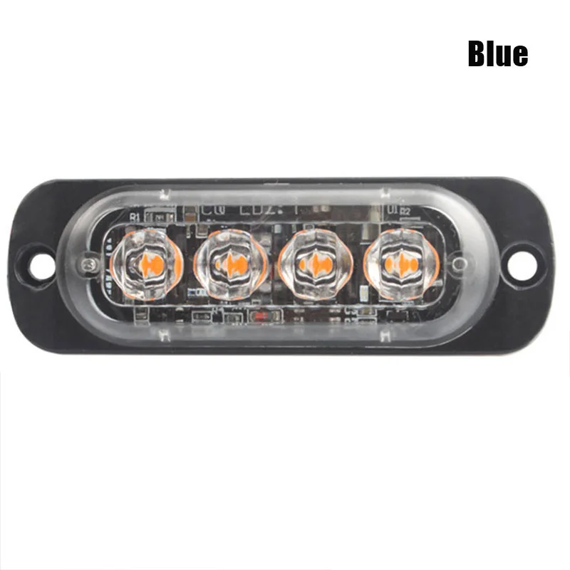 4 светодиодный автомобиль стробоскопа Предупреждение светильник решетка мигает