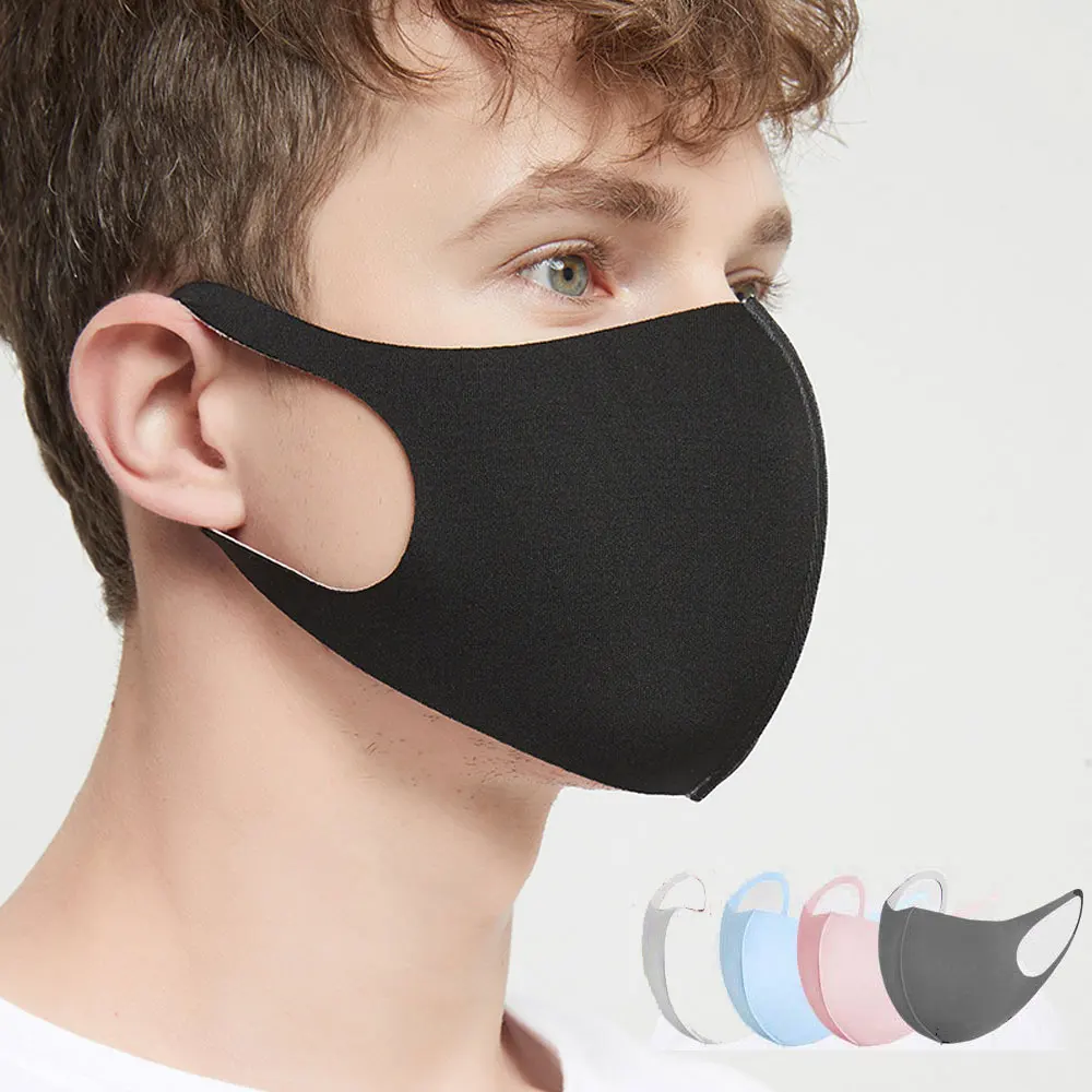 Маска хлопковая трикотажная для взрослых и детей, дышащая моющаяся тонкая солнцезащитная, из вискозы, 20 шт.