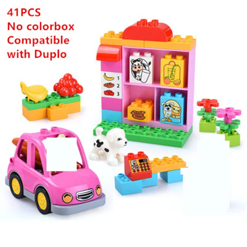 Duplo/большие кирпичи для виллы на день рождения рождественские подарки