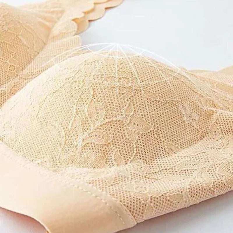 

Lace Air Bra Seamless Breathable Underwear for Women Lady Fitness JL