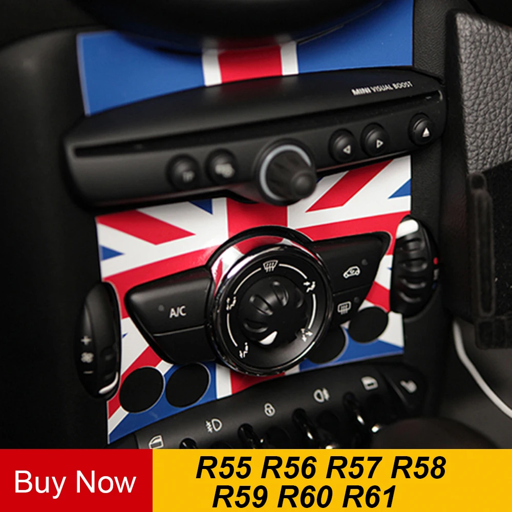 Наклейки для автомобильной внутренней панели управления из ПВХ декора MINI COOPER JCW
