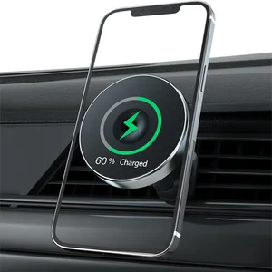 qi wireless charger car support for iphone 12 12pro 12 pro max 12mini magnetic car phone holder free global shipping