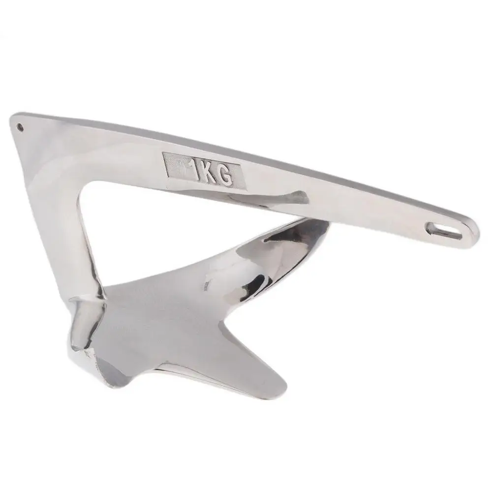 

Marine Grade 316 Stainless Steel Boat Anchor Claw 1kg Bruce Anchor for Fixed Dinghy Yacht Kayaks