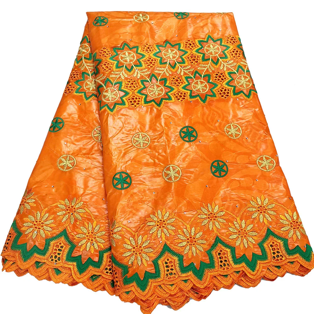 

2021 Hot Sale Luxury African Bazin riche fabric with Stone embroidery High Quality Nigerian bazin fabric Lace for Dress Party