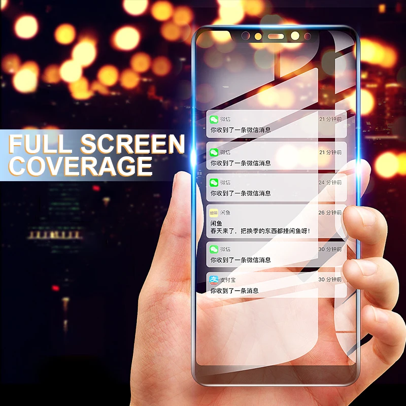 9H Tempered Glass Screen Protector for Xiaomi Mi A1 Mi A2 Mi A3 Lite 5X 6X 6 8 9 SE Pro Full Cover image 4