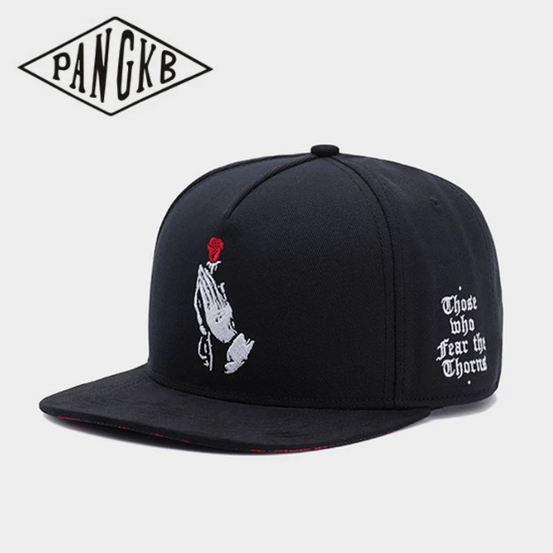 PANGKB бренд TH ROSE Кепка водителя грузовика Крышка черный Катание на роликах snapback