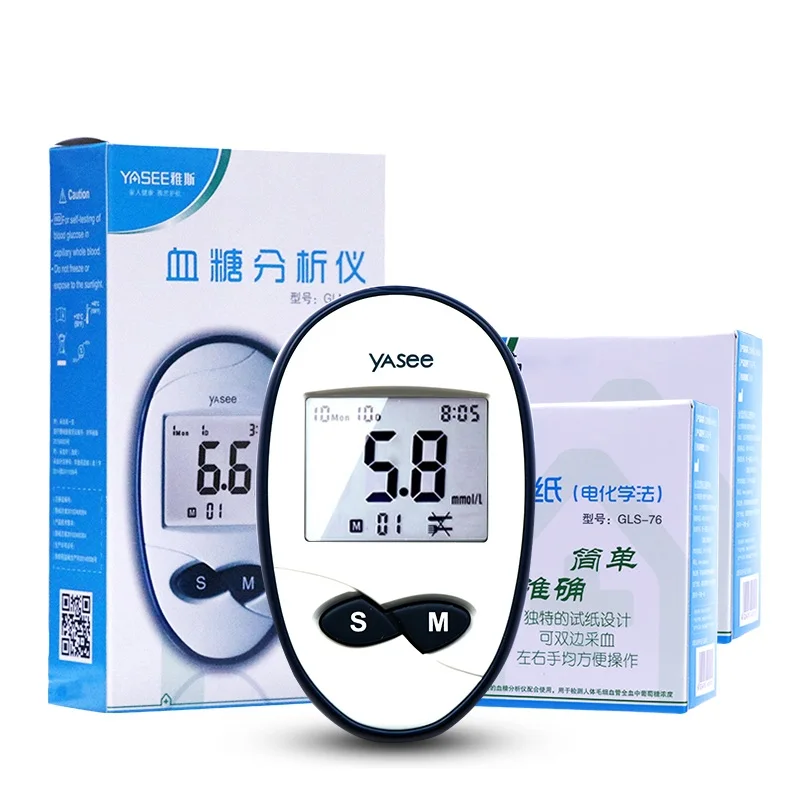 100 штук тест-полоски для глюкозы в ланцеттене Naalden Voor Glm-76 Bloedglucosemeter диабетише крови Suiker Detectie Glycuresi