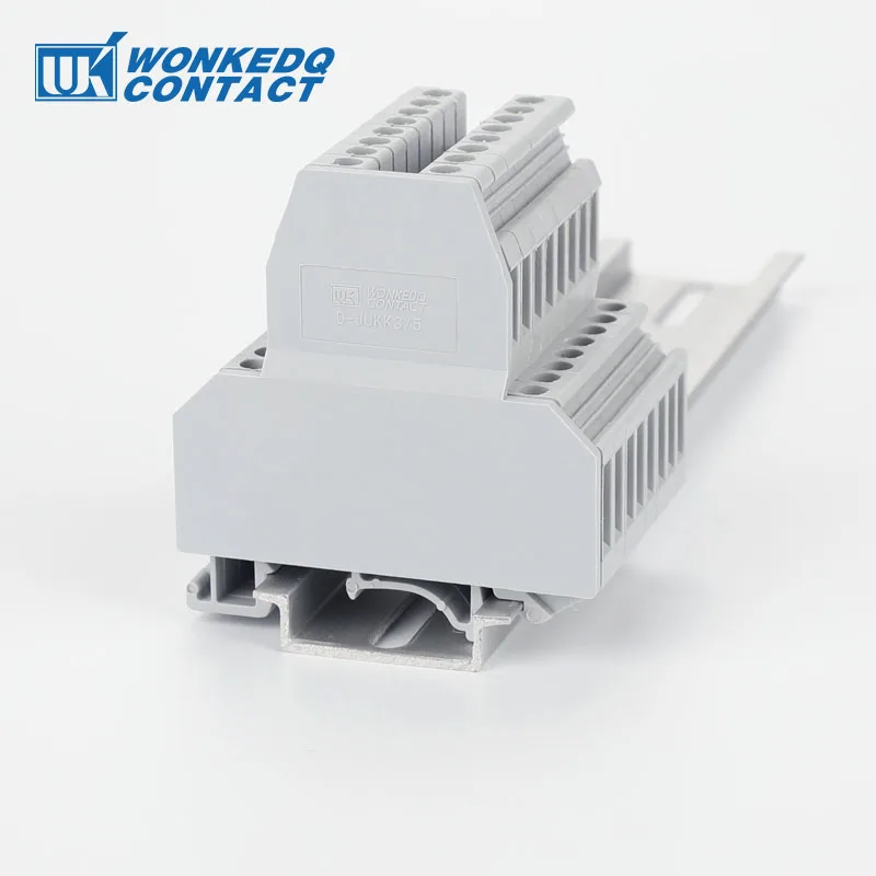 10 шт. D-UKK3/5 для UKK3 UKK5 UK Двухуровневая Клеммная колодка аксессуары Торцевая накладка на din-рейку клеммные блоки