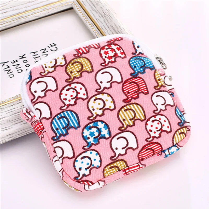 

Coin Purse For Women 2020 Girls Cartoon Sanitary Napkin Bag Holder Organizer Zipper Traveling Travel Napkin Wallet sac femme