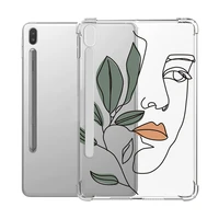 tablet funda for samsung galaxy tab s6 t860 shockproof case tab s6 sm t860 sm t865 10 5 inch abstract girl painted clear cover