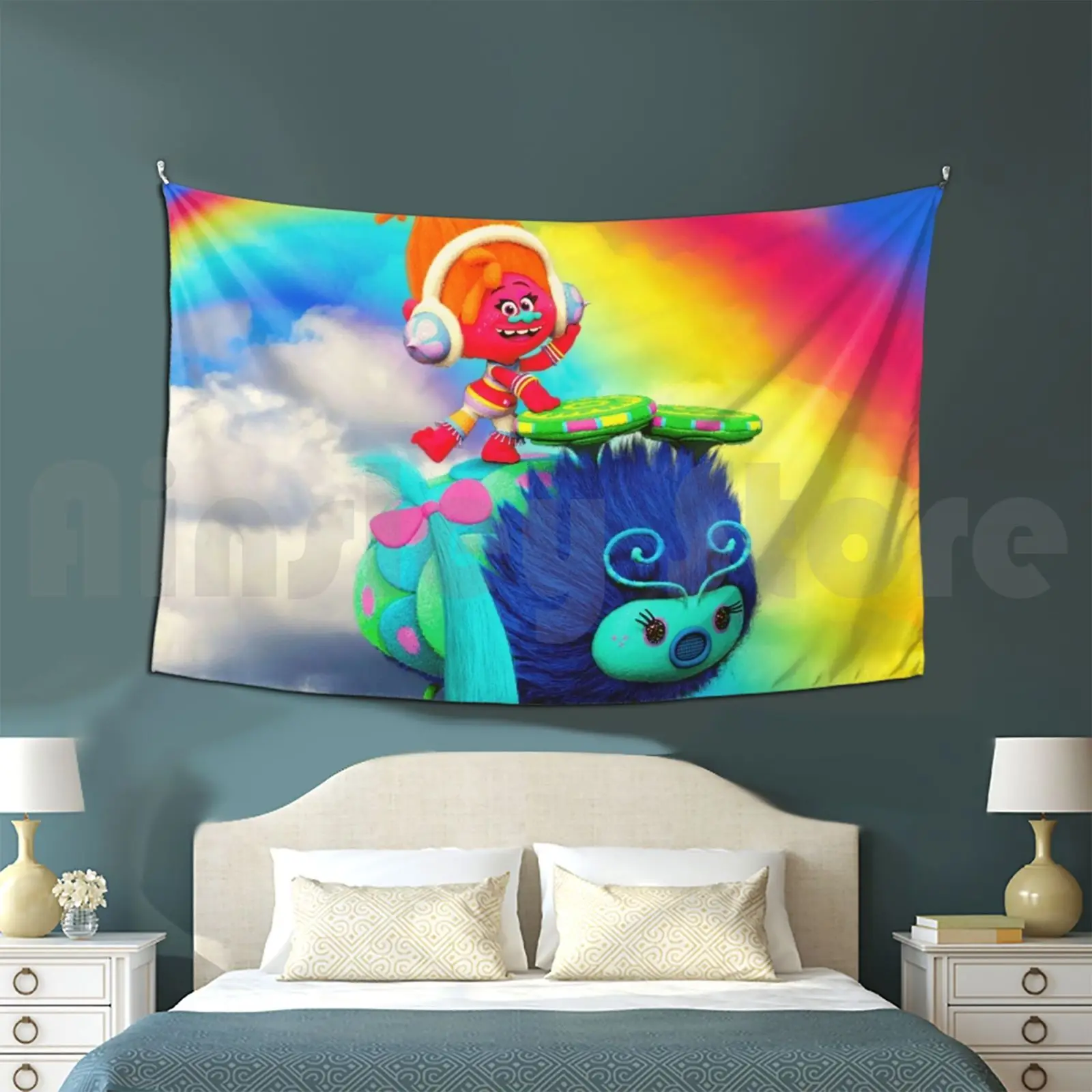 

Trolls Dj Suki And Poppy Tapestry Living Room Bedroom Trolls Poppy And Branch Trolls Poppy And Branch As Humans Trolls 2