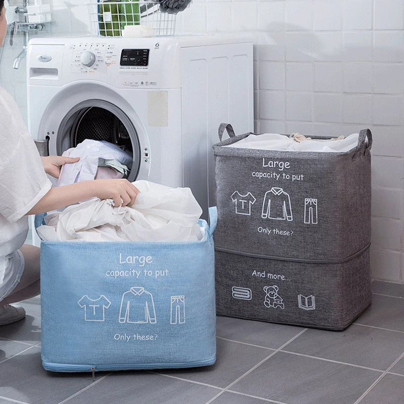 Складная корзина для грязной одежды Большая вместительная сумка хранения
