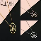 Ожерелье QIAMNI с подвеской в виде рулона, руки, жеста, хип-хоп, надпись I Love You на ладони, круглые ожерелья, ювелирные изделия