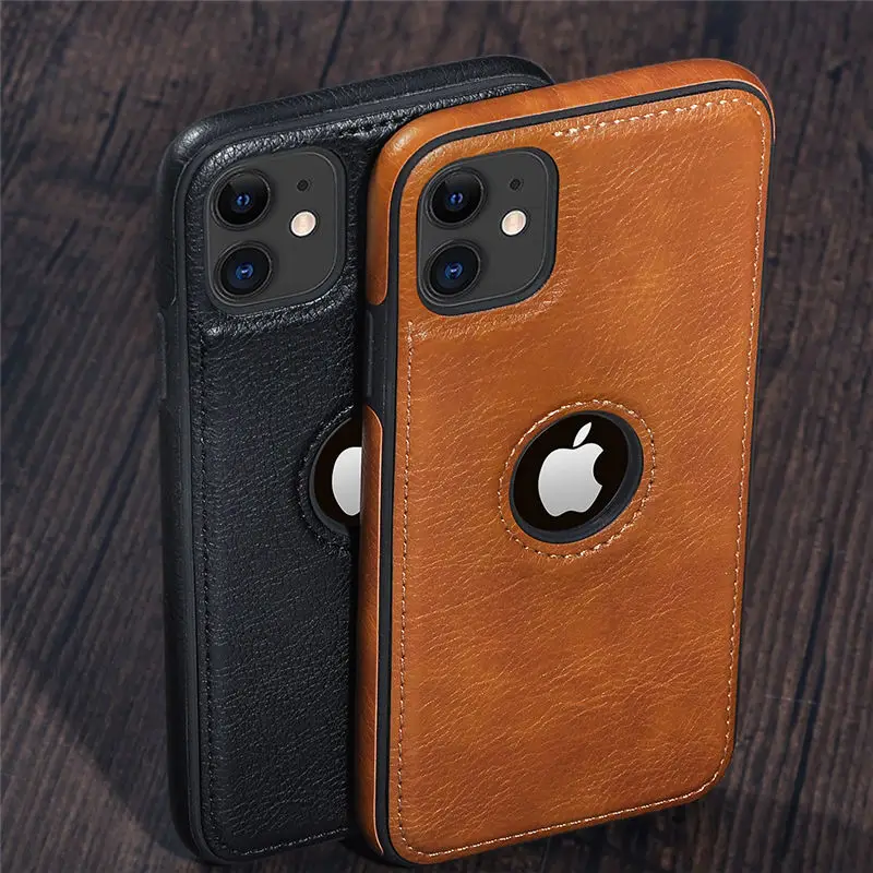 Однотонный чехол из искусственной кожи для телефона iPhone 11 Pro Max XR XS X 8 7 6 6S Plus