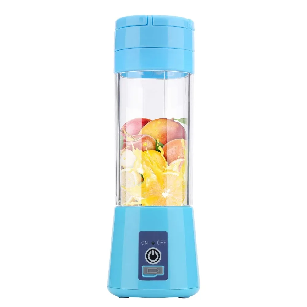 

380ml Portable Juicer Electric USB Rechargeable Smoothie Blender Machine Mixer Mini Juice Cup Maker fast Blenders food processor