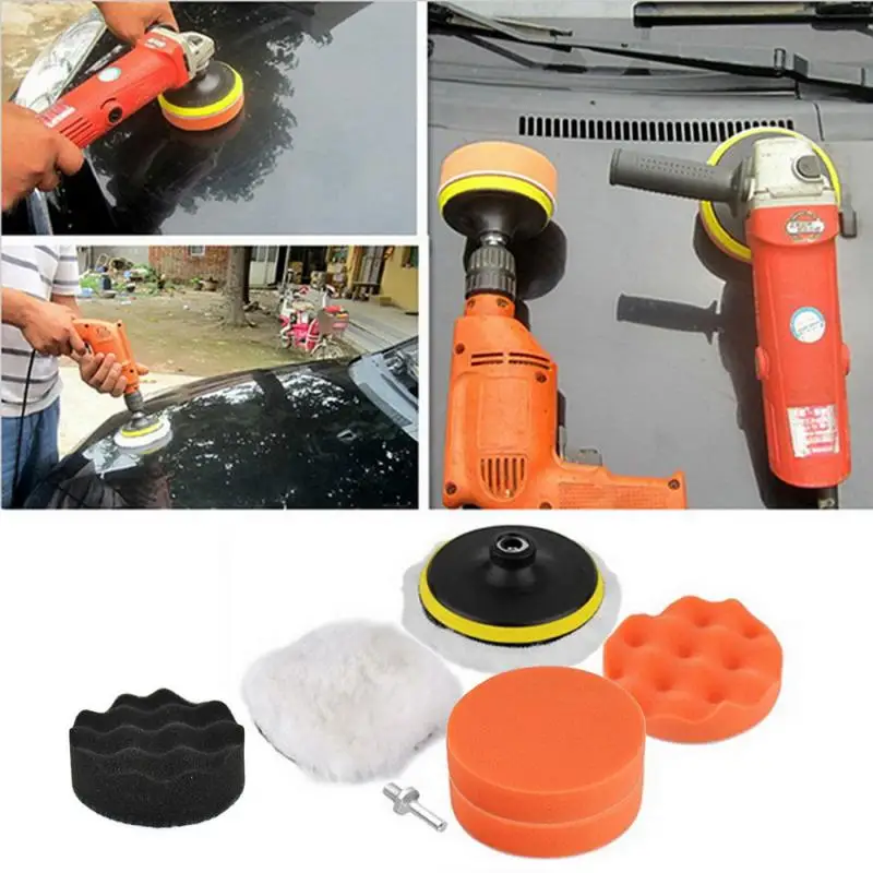 

3 Inch High Gross Car Polisher Buffer Polishing Buffing Pad Kit M10 Drill Adapter Car Care Kits Car polish Tool