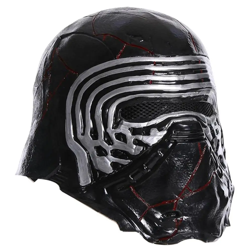 Star Cosplay The Rise of Skywalker Kylo Ren латексная маска на все лицо шлем костюм Хэллоуин