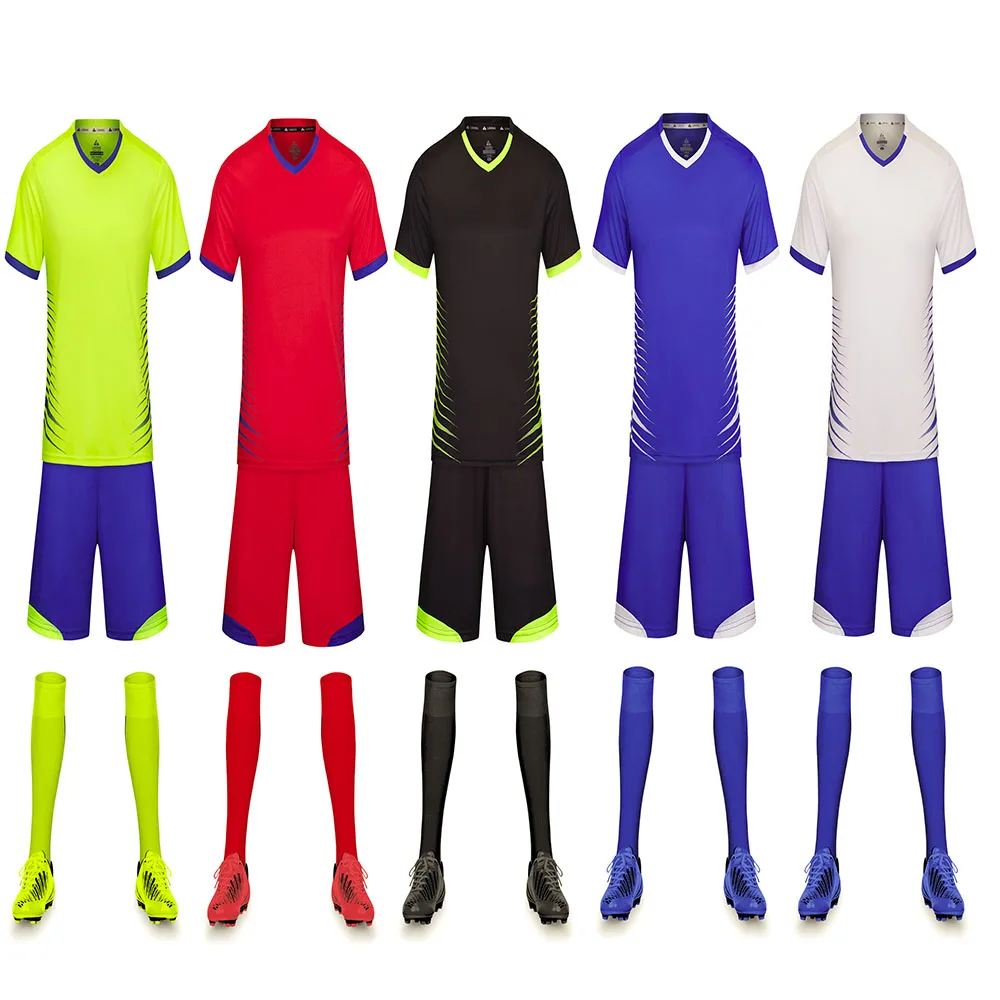 Новая футболка с цифровой печатью для футбола набор мужчин и детей комплект