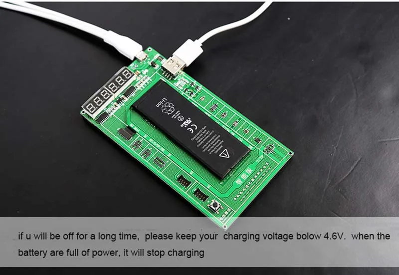 Плата зарядки аккумулятора Kaisi 9201 jig для телефона 7 Plus 6S 6 5 4 + кабель micro USB ремонта
