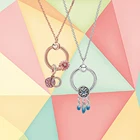 2021 новый стиль 925 серебро розовое золото садовая серия Золотая пудра ожерелье Маргаритка набор, оригинальные DIY вечерние Ювелирные изделия Подарки для девочек