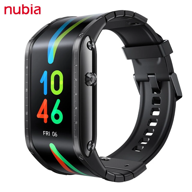 100% Original Nubia Watch 4.01'' AMOLED foldable flexible Snapdragon 8909W 1GB 8GB Cell phone Phone | Электроника