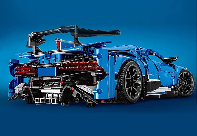Yeshin 20086 Technic Car Series 42083 синий гоночный скоростной автомобиль в сборе модель автомобиля Дети Рождественские игрушки, подарки строительные блоки кирпичи