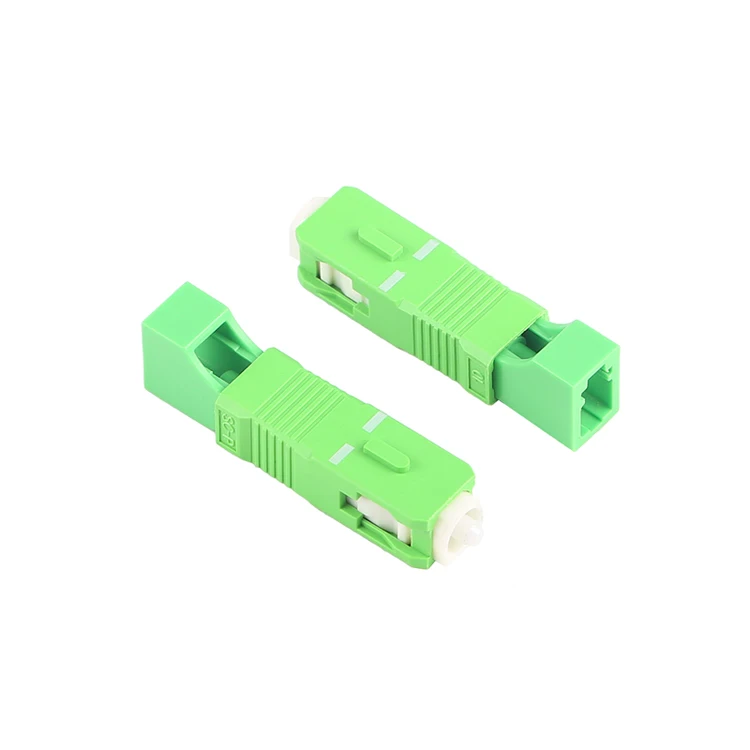 2pcs SC/APC(Male)-LC/APC(Female) Single-mode Fiber Optic Adaptor-Hybrid Mating Adapter