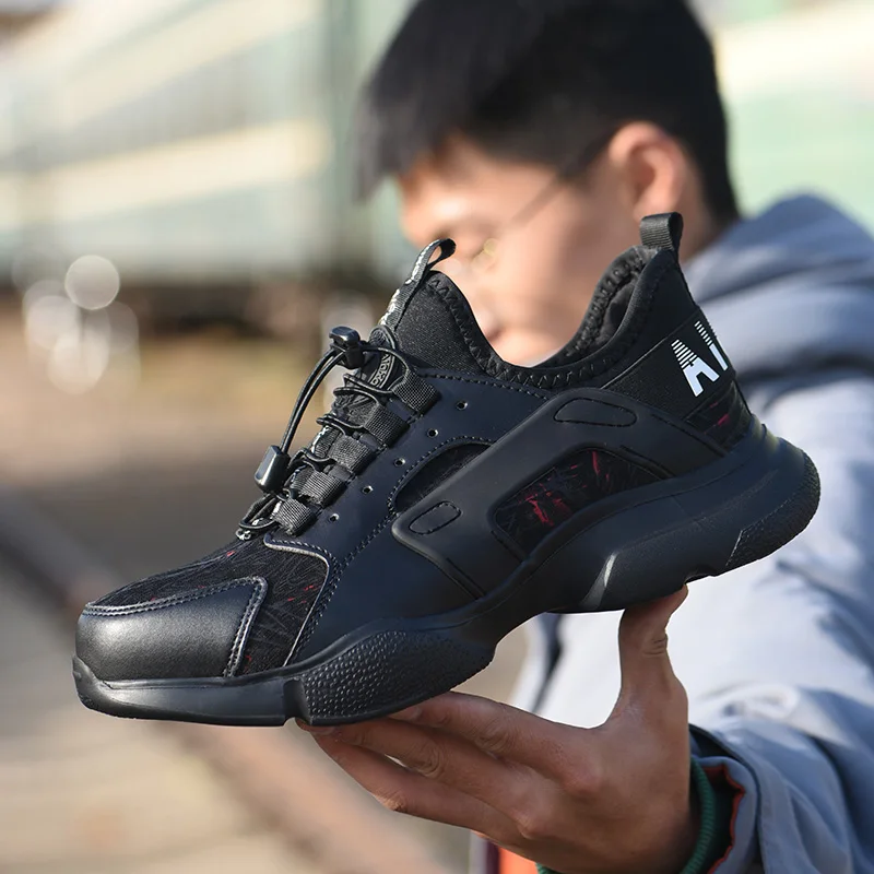 03 men multi shoes ROXDIA брендовые размера плюс; большие размеры 36-46 стальным носком для мужчин и женщин, повседневная комфортная обувь; модные легкие кроссовки мужская повседневная обувь RXM124 - Цвет: 03 men multi shoes