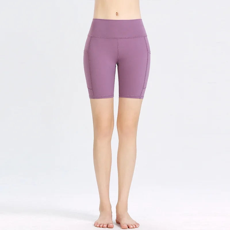 

Yoga shorts women quick-drying high waist sports shorts fitness stretch tight women with pockets casual hip lift