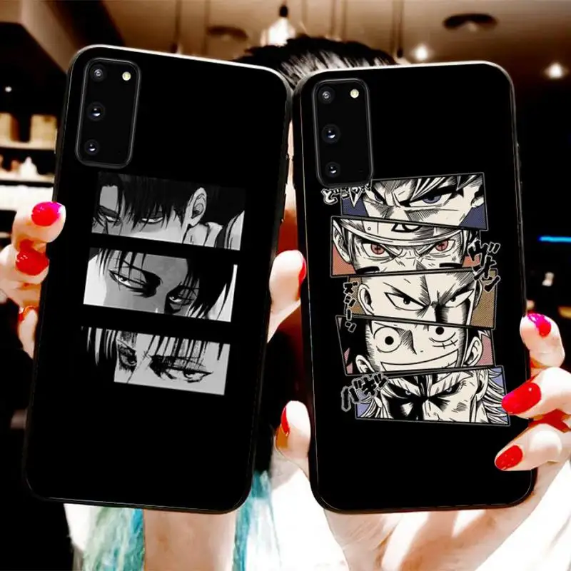

Anime Attack On Titan Character Manga Phone Case For Samsung S20 S10 S21 S30 Plus S9 S10PLUS S20FE S21ULTRA