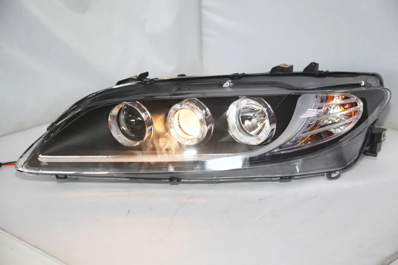 Для MAZDA 6 фары на MAZDA 6 Atenza в сборе Головной фонарь 2004-2011 год передний светильник s с дневным ходовым светильник
