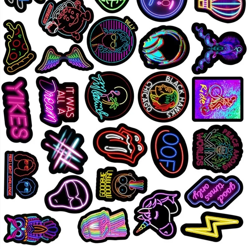 50 шт. велосипед Светоотражающие наклейки модная забавная камера мобильный