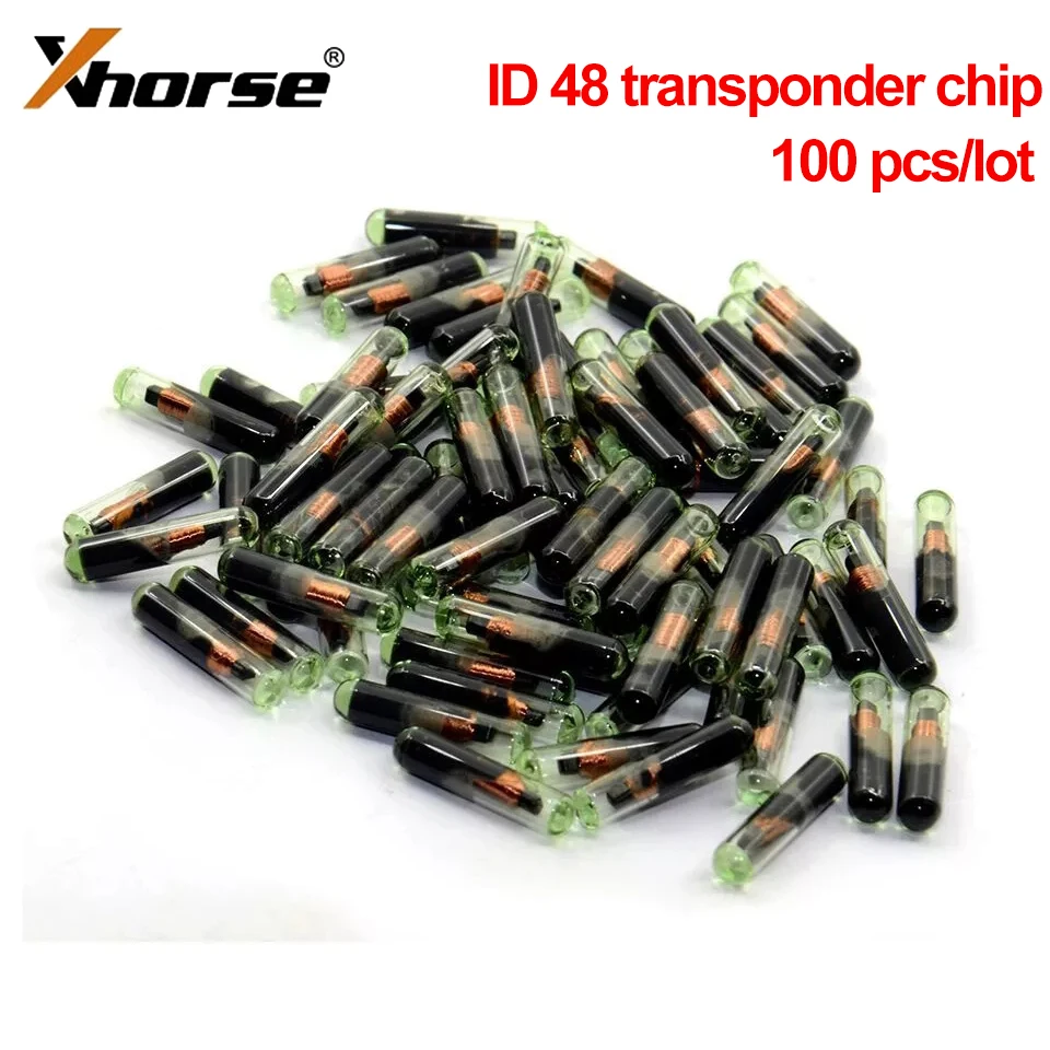 

100pcs aftermarket ID48 ID 48 transponder chip Car Key Chip Blank OEM Auto Transponder Chip Glass ID 48 Unlock Chip